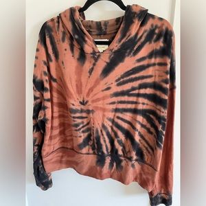 Offline by Arie Orange/Black Tie Dye Hoodie